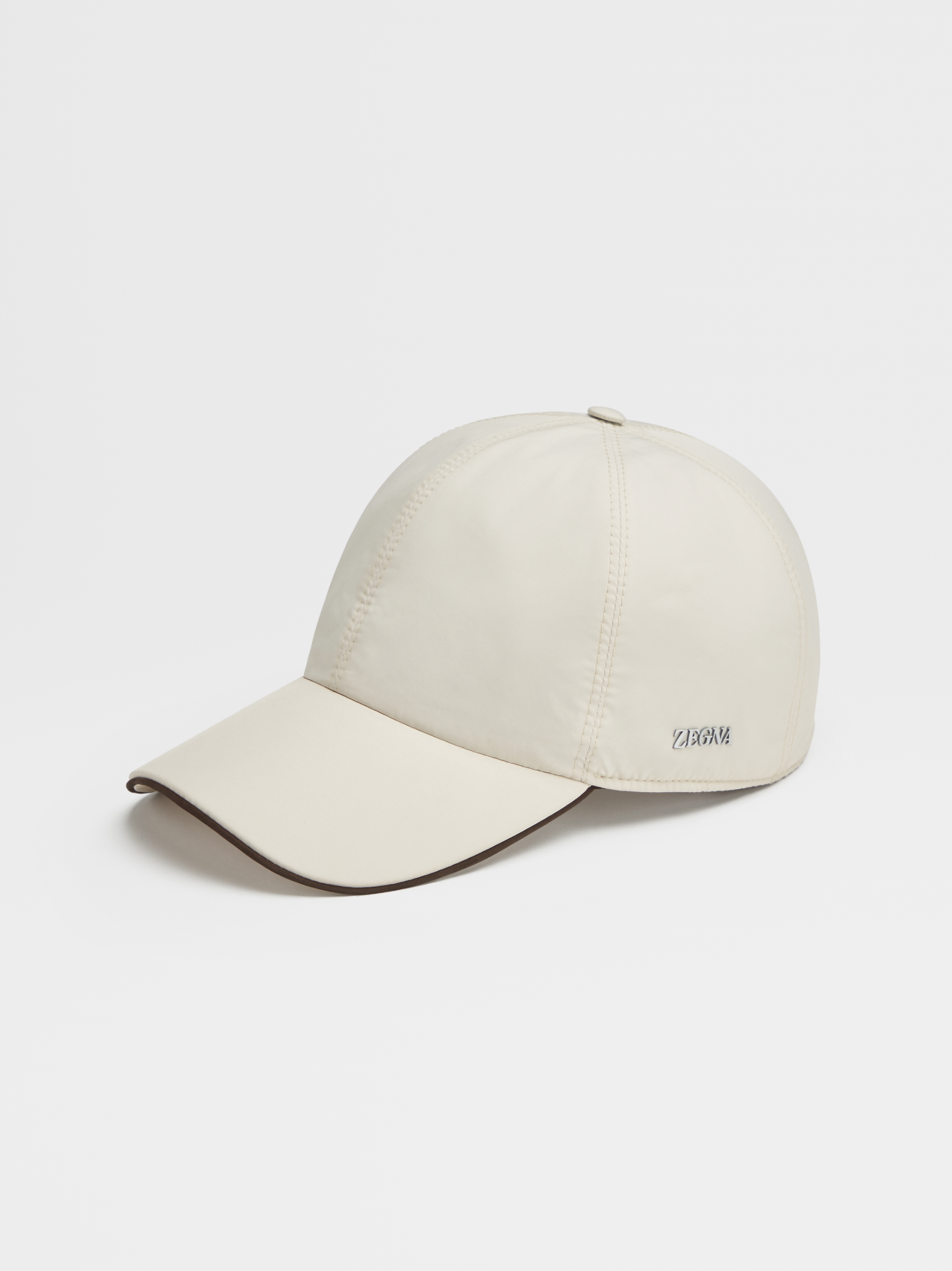 White Nylon Baseball Cap
